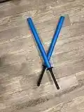 Blue Fushion 35" Set of 2 Blue Foam Bokken Swords w/Black Plastic Handle