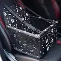 Seggiolino Auto per Cane di Piccola e Media Taglia con Cintura di Sicurezza Trasportino Auto Coprisedile per Gatto Pet Animale Borsa Anteriore (Multicolore)