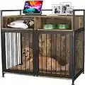 GDLF Dog Crate Furniture-Style Cages for Dogs Indoor Heavy Duty Super Sturdy Dog Kennels with Storage and Anti-Chew (41Inch = Int.dims:39.4”Wx22.2”Dx23”H)