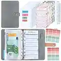 Budget Planner Budget Binder - Haushaltsbuch A6 Budget Planner Geldumschläge Umschlagmethode,Budgetplaner Geld Organizer Sparbuch mit Folien für Finanzplaner Buget Sparen Mappe,Cash Stuffing Startset