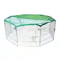 AQPET Recinto box per animali cani gatti roditori 60x60cm per esterno giardino con rete parasole