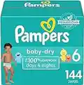 Diapers Size 6, 144 count - Pampers Baby Dry Disposable Diapers