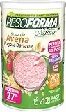 Pesoforma Nature Smoothie Fragola E Banana, Pasto sostitutivo per il controllo del peso, Smoothie a base di crusca d'avena, Aiuta a rimettersi in forma, 203 calorie, 12 pasti, 420 gr