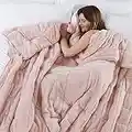 TEDDY FLEECE Weighted Blanket for Adults Kids Soft Sherpa Throw Sleep Therapy Autism Sensory Anxiety Stress Relief Insomnia Sleeping Aid (Blush Pink, King Size - 150cm x 200cm - 8kg (17.6lb))