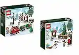 2 Conjuntos de Navidad: Lego 40262 Paseo en tren de Navidad y 40263 Plaza de la Ciudad de Navidad