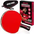 Idoraz Ping Pong Paddle - Raqueta de tenis de mesa con funda de transporte, goma aprobada por la ITTF para jugar en torneos, la mejor pala de tenis de mesa