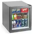 bar@drinkstuff Frostbite Mini Fridge Silver - 46ltr Compact Refrigerator Holds 45 x 330ml Cans| A+ Energy Rating