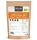 Curcuma bio 5% curcumine | Curcuma biologique en poudre Zenzae | Certifié biologique | 100% naturel - sachet 200g