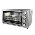 "BLACK+DECKER Rotisserie Toaster Oven, 6 Slice, 5 Functions, Silver, TO4314SSD