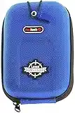 Navitech Blue EVA Hard Case/Rangefinder Cover Compatible with Caddytek Golf Laser Rangefinder