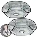 Almohadilla protectora para asiento de coche, impermeable, almohadillas de entrenamiento para ir al baño, pañales con fugas y accidentes de entrenamiento para ir al baño (2 unidades, gris)