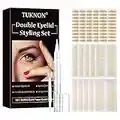 Bandes Paupières,Autocollant Double Paupiere,Eyelid Tape,Invisible Double Paupière Autocollant,Crème Coiffante Double Paupière,Double Paupière Ruban,600 Pcs Autocollants Instantanés pour Paupières