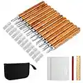 Wood Carving Knife Set - 20 PCS Hand Carving Tool Set for DIY Sculpture Carpenter Experts & Beginners