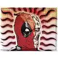 Deadpool Wade Demi Masque Rouge Portefeuille