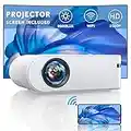 Proyector WiFi, YABER Mini Proyector Portatil 8500 Lúmenes 1080P Full HD [Pantalla de Proyector Incluida], Cine en Casa Proyector 200" Pantalla para Smartphone/Fire TV Stick/iPad/HDMI/USB/VGA/AV