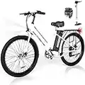 HITWAY Bicicletta Elettrica 26 inch Bici Elettrica Adulto City E-bike con Li-Batteria 36V/8,4Ah,Motore 250W,Max 25km/h,Fino a 35-70km,ebike Pedalata Assistita,Donna Uomo, (BK8S)