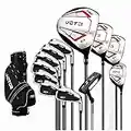 Golf Clubs Complete Set for Men 13 Piece Includes Titanium Golf Driver, 3 & #5 Fairway Woods, 4 Hybrid, 5-SW Irons, Putter and Golf Bag