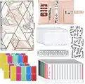 Budget Planner Geldumschläge Loseblatt Notizbuch Binder Ordner A6 Ringbuchordner Organizer Budgetblätter Set PU Leder Binder