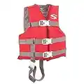 STEARNS Child Classic Series Life Vest, Red , Weight- 30-50 Lbs