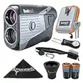 Wearable4U Bushnell Tour V5 Patriot Pack Laser Golf Rangefinder with Included Carrying Case, Carabiner, Lens Cloth, Two (2) CR2 Batteries and Ultimate 3 Golf Tools Bundle