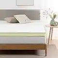 ZINUS Coprimaterasso in memory foam al tè verde | 160 x 190 cm | OEKO-TEX | Per materassi, letti e divani