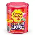 Chupa Chups Best of Lutscher-Dose, enthält 50 Lollis in 6 Geschmacksrichtungen wie Cola, Apfel, Erdbeere und weitere, praktische Aufbewahrungs-Dose, 50 x 12g