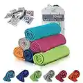 GUGELIVES [6 Pack] Cooling Towel, Ice Sports Towel, Cool Towel for Instant Cooling,for Yoga, Travel, Golf, Gym,Camping, Fitness, Running, Workout & More Activities (35"x12")