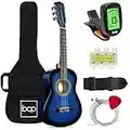 Best Choice Products 30in Kids Acoustic Guitar Beginner Starter Kit with Electric Tuner, Strap, Case, Strings - Blueburst