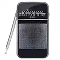 Portable Radio AM FM Battery Operated Pocket Radio Easy Tuning Power Saving…