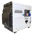 Hyundai DHY8000SELR-T 5.8Kw Multi-phase - Single and 3-phase - Silenced Long Run Diesel Generator