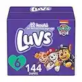 Luvs Pro Level Leak Protection Diapers Size 6 144 Count Economy Pack, Packaging May Vary
