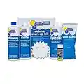 In The Swim Pool Deluxe Opening Chemical Start Up Kit - Above Ground and In-Ground Swimming Pools - Up to 15,000 White