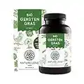 NATURE LOVE® Bio Gerstengras - 1500mg je Tagesdosis - aus deutschem Anbau - 180 Kapseln - Hochdosiert, laborgeprüft, zertifiziert Bio, in Deutschland produziert