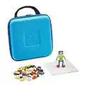 PLUS PLUS - Travel Case w/ 100 Pieces, 1 White Baseplate - Construction Building Stem/Steam Toy, Mini Puzzle Blocks for Kids