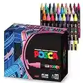 29 Posca Paint Markers, 5M Medium Posca Markers with Reversible Tips, Posca Marker Set of Acrylic Paint Pens Posca Pens for Art Supplies, Fabric Paint, Fabric Markers, Paint Pen, Art Markers