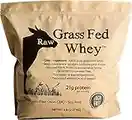 Raw Grass Fed Whey 5LB - Happy Healthy Cows, COLD PROCESSED Undenatured 100% Grass Fed Whey Protein Powder, GMO-Free + rBGH Free + Soy Free + Gluten Free, Unflavored, Unsweetened (5 LB BULK, 90 Serve)