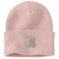 Carhartt Mens Knit Cuffed Beanie (Closeout), Ash Rose, One Size