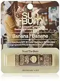 Sun Bum SPF 30 Sunscreen Lip Balm | Vegan and Cruelty Free Broad Spectrum UVA/UVB Lip Care with Aloe and Vitamin E for Moisturized Lips | Banana Flavor | 0.15 oz