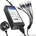 T-Power Ac Adapter for Swann 9 & 16 Channel (8-way Splitter) DVR9 DVR16 SERIES Digital Video Recorder Security DVR Charger Power Supply Cord (For Camera only)