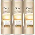 3 X Dove Estate LUMINOSI NUTRIENTE Lozione CHIARO AL NORMALE PELLE AUTO ABBRONZANTE 250ml