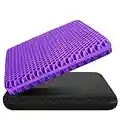 Large Gel Seat Cushion, Cooling seat Cushion, Absorbs Pressure Points, Purple Seat Cushion, Wheelchair Cushions, Gel Cushion for Office Chair Home Car seat Cushion, with Non-Slip Cover 1