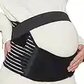 NEOtech Care Ceinture de grossesse de marque Support lombaire et soutien abdominal/abdomen, pour femme enceinte (Noire, Taille L)