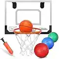 Mini Indoor Basketball Reifen für Kinder, Kleiner Indoor Basketball Reifen für Tür Metallrand Ziel Hängende Wand Mount Brett Sport Training Spiel für Erwachsene Büro Zuhause 40X30CM