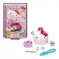 Sanrio Hello Kitty Coffret Compact Cupcake avec 2 mini-figurines, crayon, carnet de notes et accessoires, jouet pour enfant, GVB30