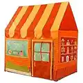 Floving Casitas Infantiles Tela Tienda de campaña Infantil Exterior Tienda Indios Infantil Casitas Infantiles Jardin Cabañas para niños Carpa ninos Juegos Exterior niños (Naranja)