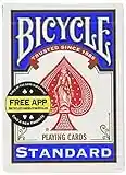 Bicycle Standard Index Playing Cards 1 Deck, Colors may Vary (Red or Blue)