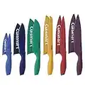 Cuisinart C55-12PCKSAM 12-Piece Ceramic Coated Stainless Steel Knives, Comes with 6-Blades and 6-Blade Guards, Color Coded to Reduce Risk of Cross Contamination, Jewel