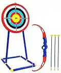 Kids Bow and Arrow for Boys | Kids Archery Set Sports & Outdoor Play Toys | Includes Target on a Stand with 3 Arrows