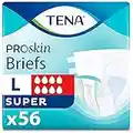 Tena ProSkin Unisex Incontinence Adult Diapers, Maximum Absorbency, Large, 56 ct