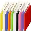 MAISITOO Bougies 60 Couleurs Assorties de Sorts Bougies Petit Dripless pour Chimes,Magie,Congrégation, Veillée aux chandelles,Rituals,Décorations festives (10 Couleurs) 4 Pouces de Hauteur